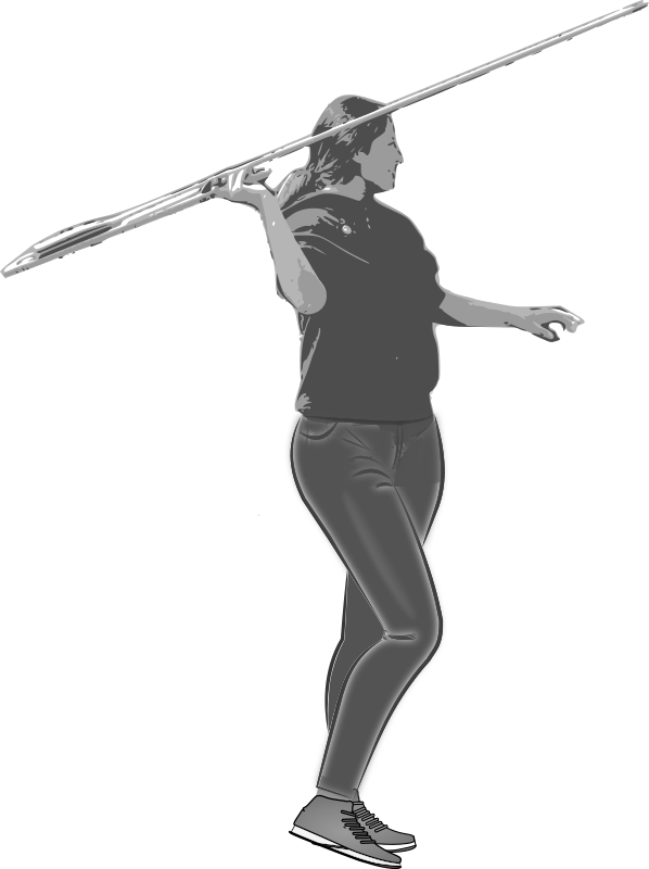 Female Spear Thrower With Legs