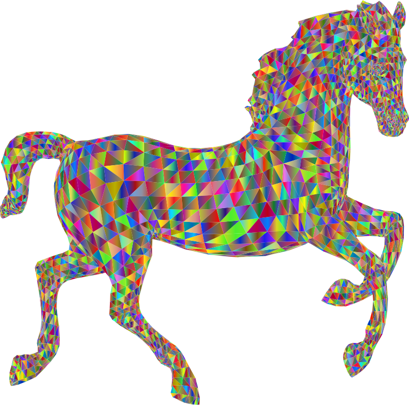 Horse Low Poly 3D Polyprismatic