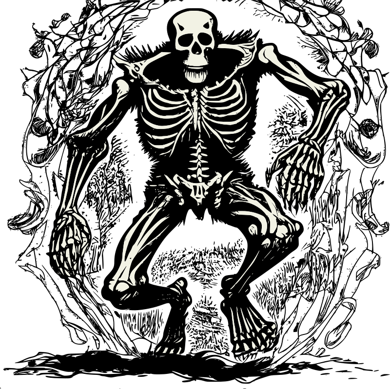 Running Skeleton Creature