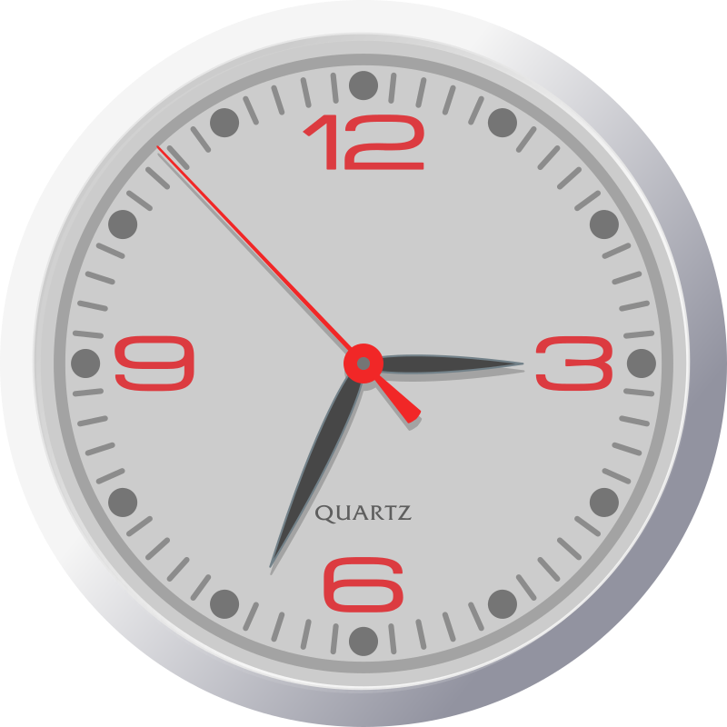 Analog Clock - White Design