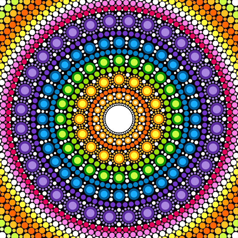 Dot Mandala - Rainbow