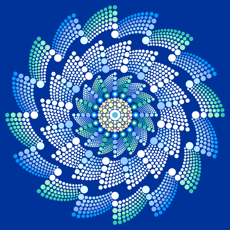 Dot Mandala - Swirl Style