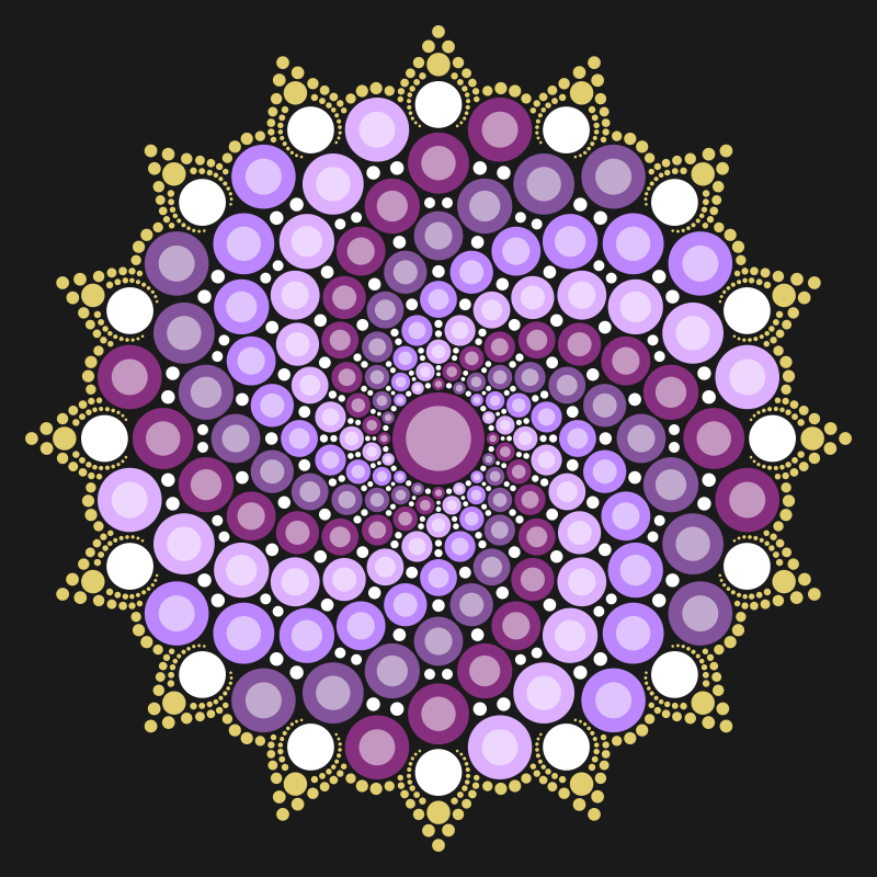 Dot Mandala - Decorative - Purple