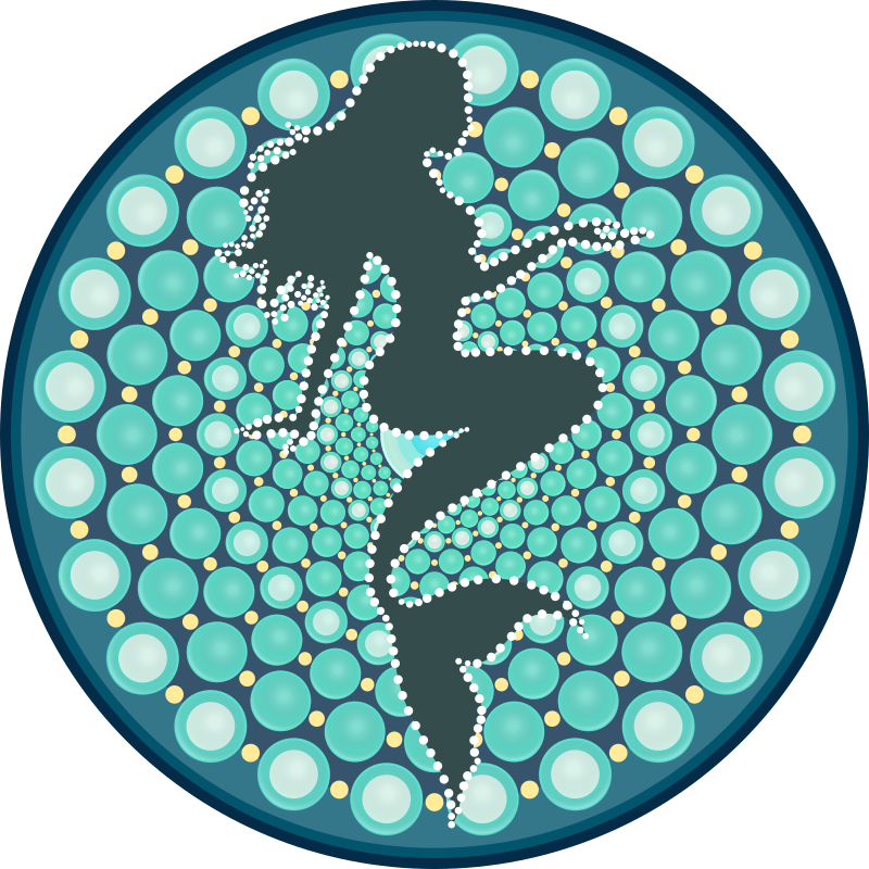 Mermaid - Dot Mandala