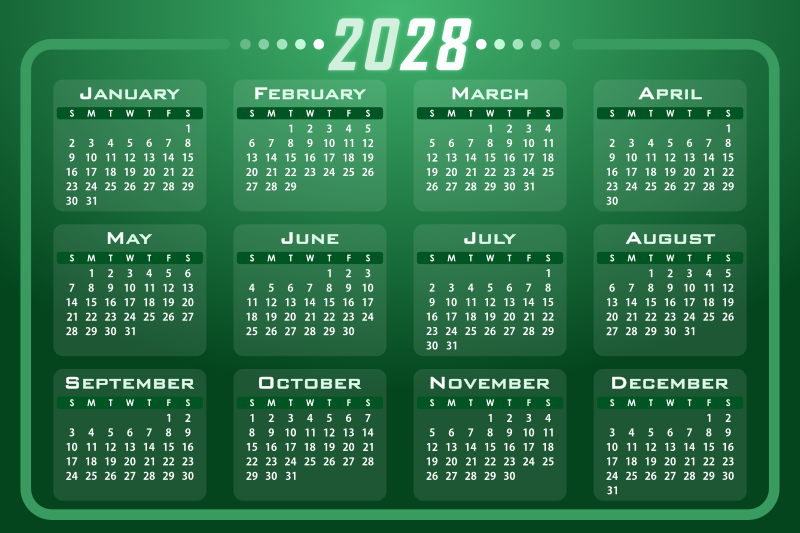 Calendar 2028