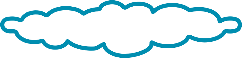 cloud banner with transparent background 