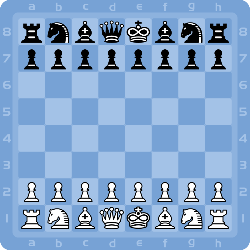 Chess 2d - Blue squares