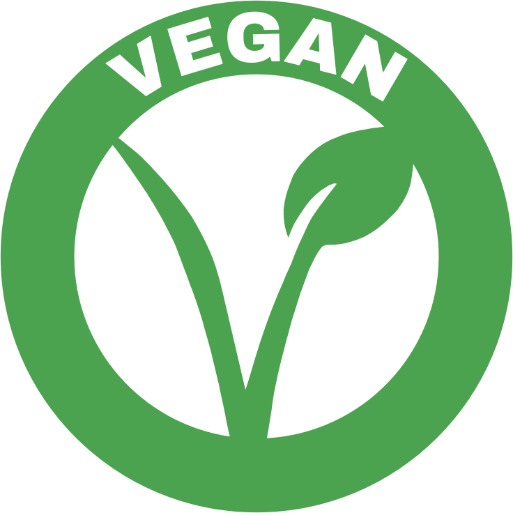 vegan text frame light green 