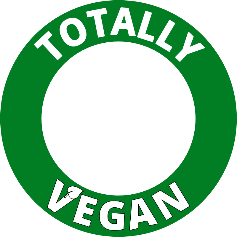 Totally vegan round frame in green 
