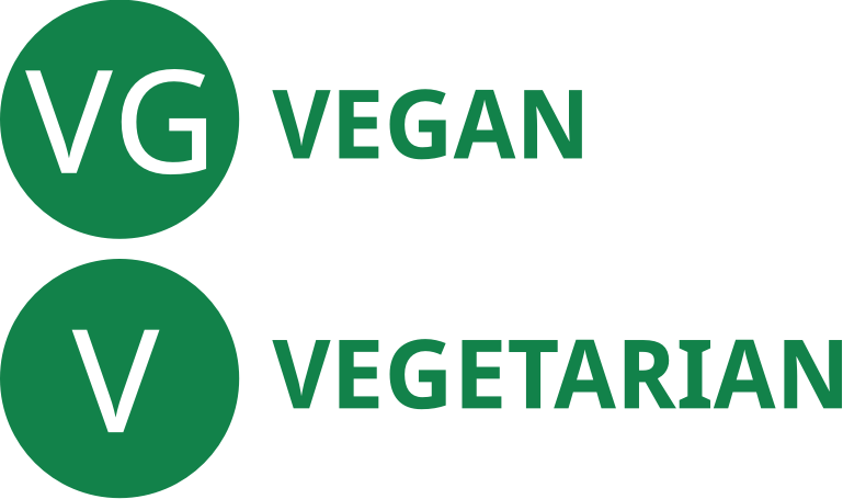 Vegetarian vegan menu choices uppercase 