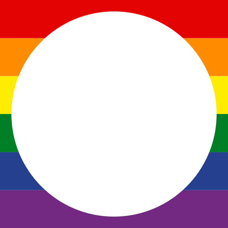 LGBT gay pride rainbow frame round border transparent 