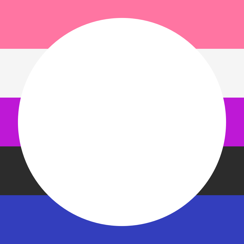 Genderfluid pride flag LGBT square frame