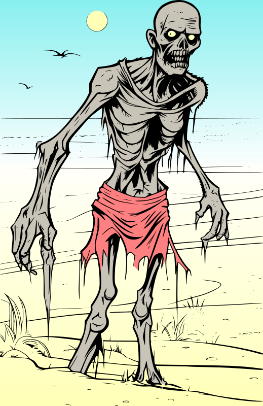 Zombie at the beach