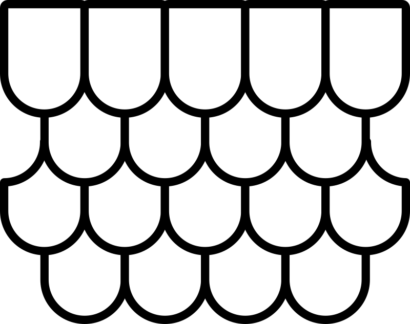 Roof tiles icon