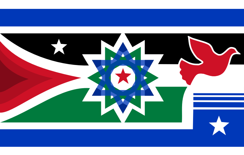 Flag of UNITED STATES OF ISRALESTINE - REMIX