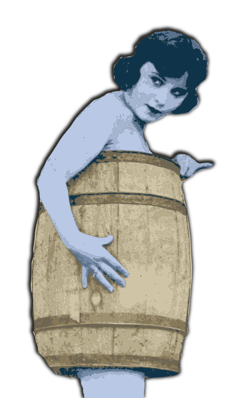 Lady in a Barrel