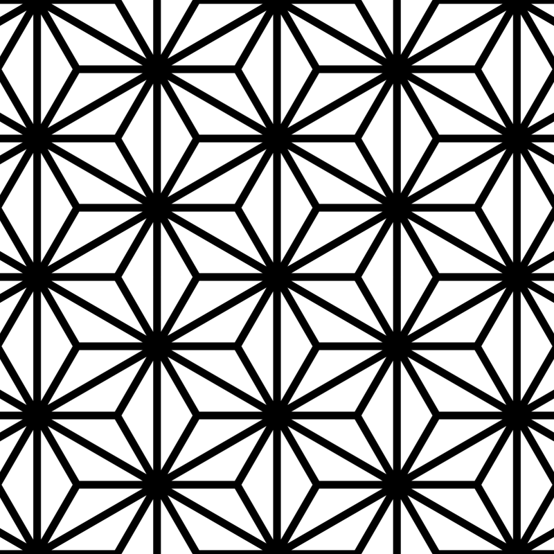 asanoha gara pattern (animated)