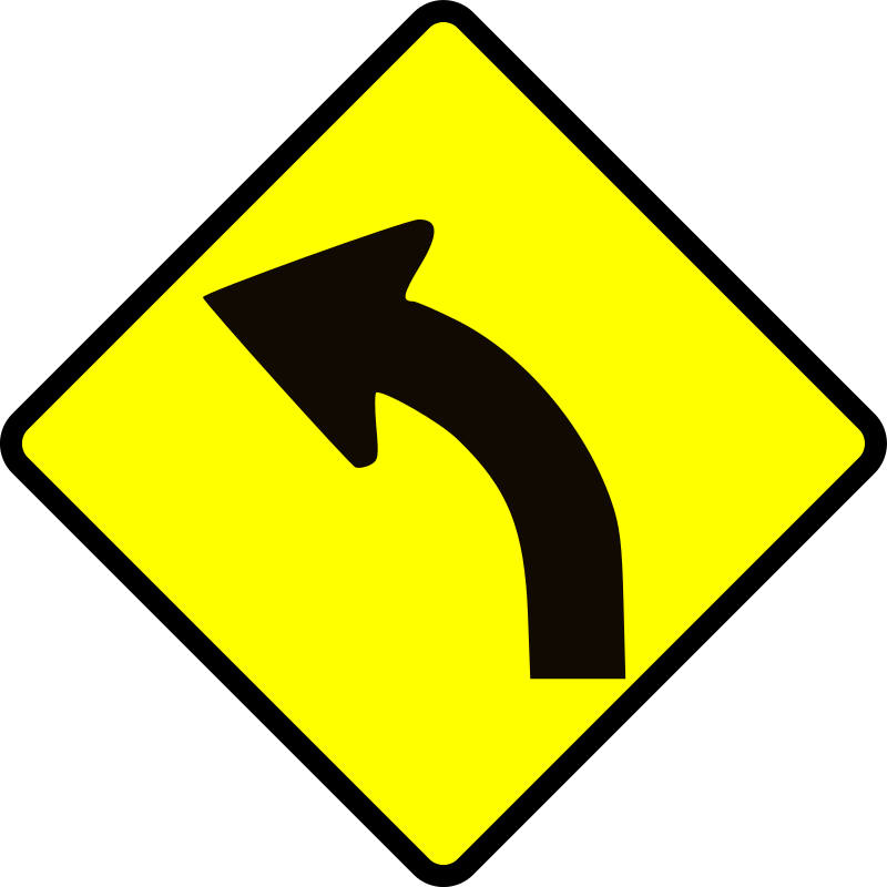 cautio-curve in road 2