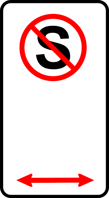sign-no standing