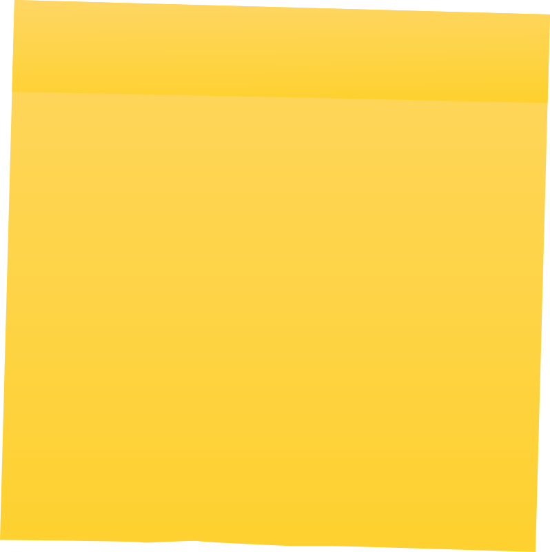 Yellow Post It Note