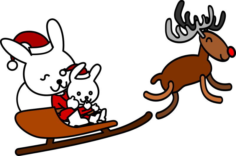 Santa rabbit