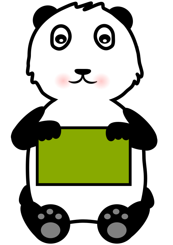 clipart panda girl - photo #27