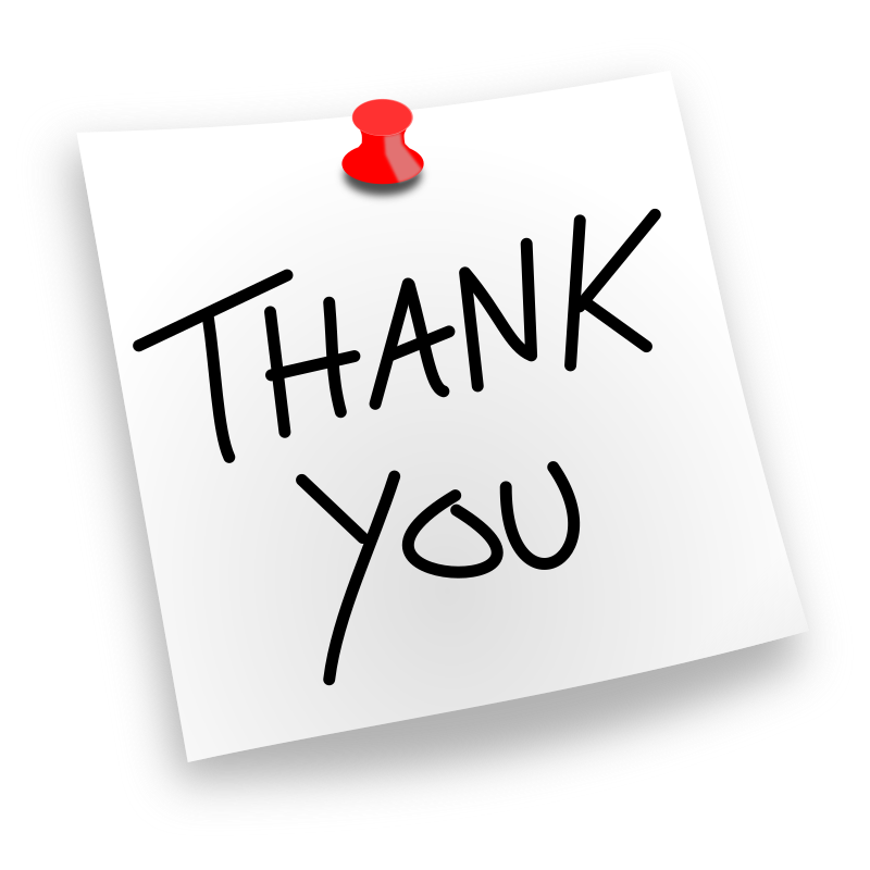 Thank You Pinned by juliobahar - A simple thank you noted which you can can clip on to other artwork of yours or just use it as an icon.