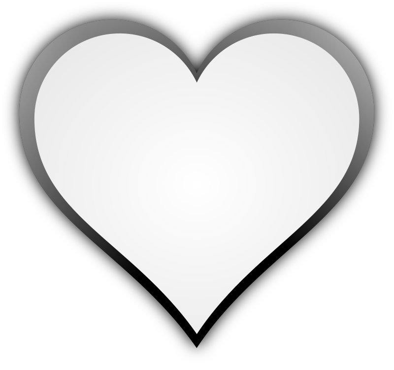 white heart clipart - photo #35