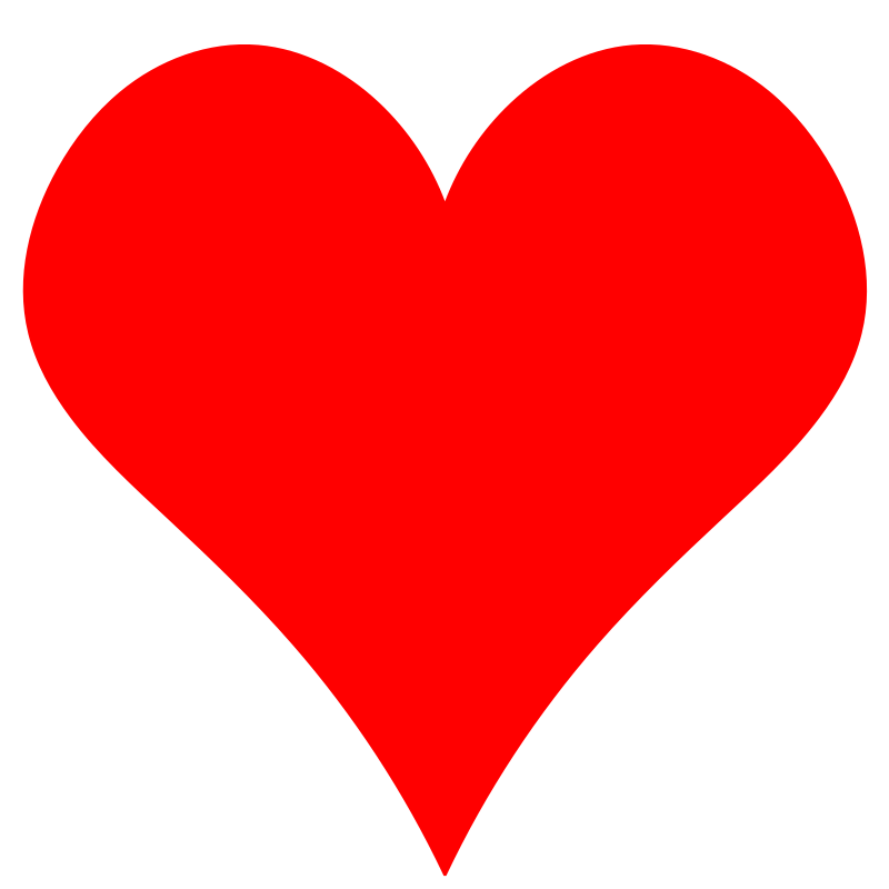 Clipart Plain Red Heart Shape