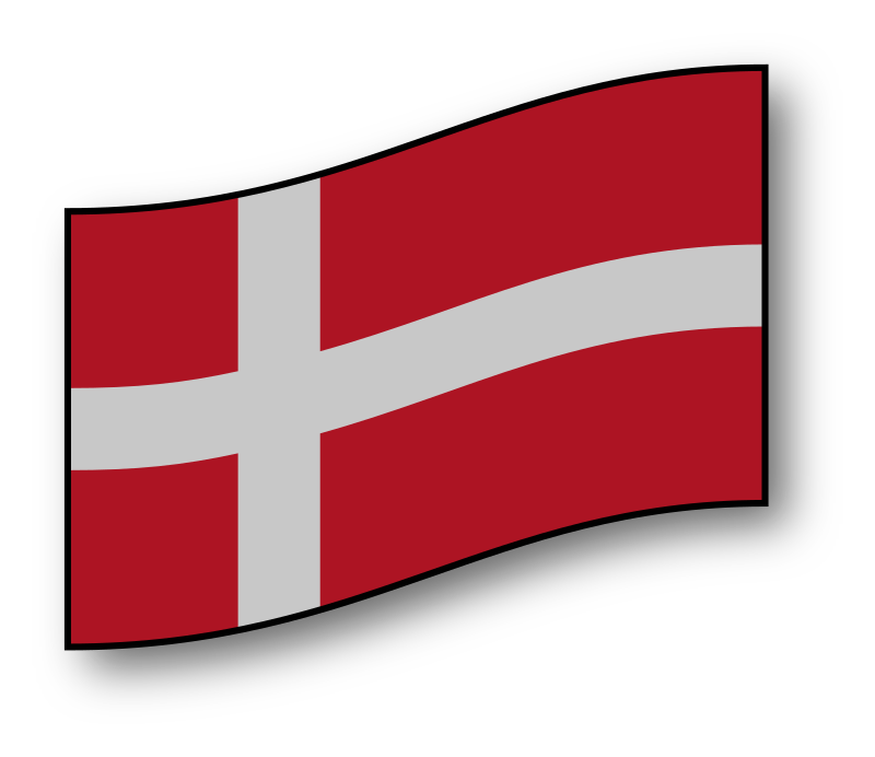 Clipart flag of Denmark