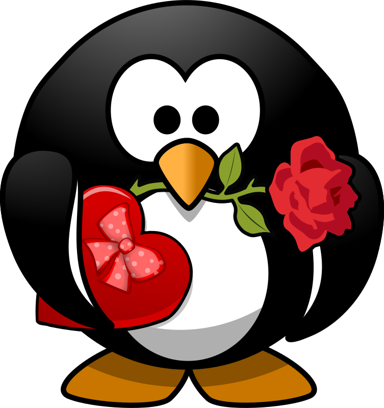 penguin valentine clipart - photo #17