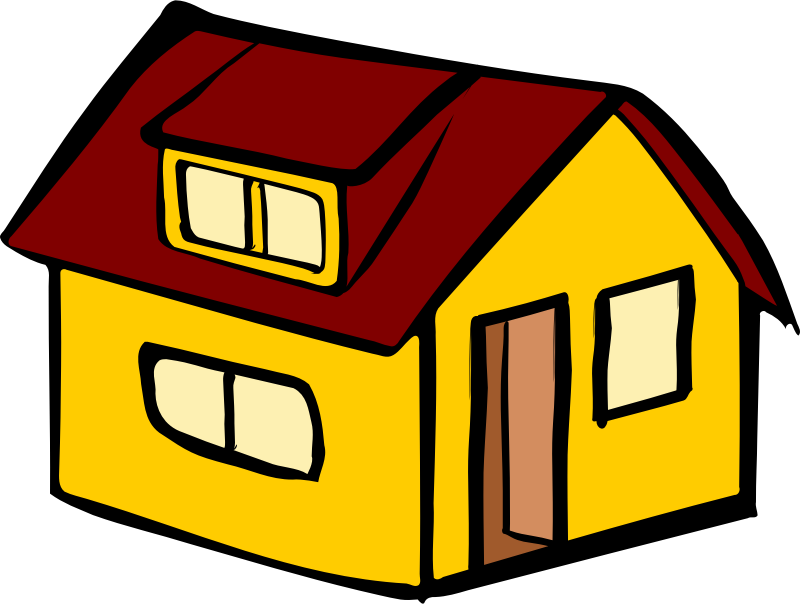 clipart yellow house - photo #23