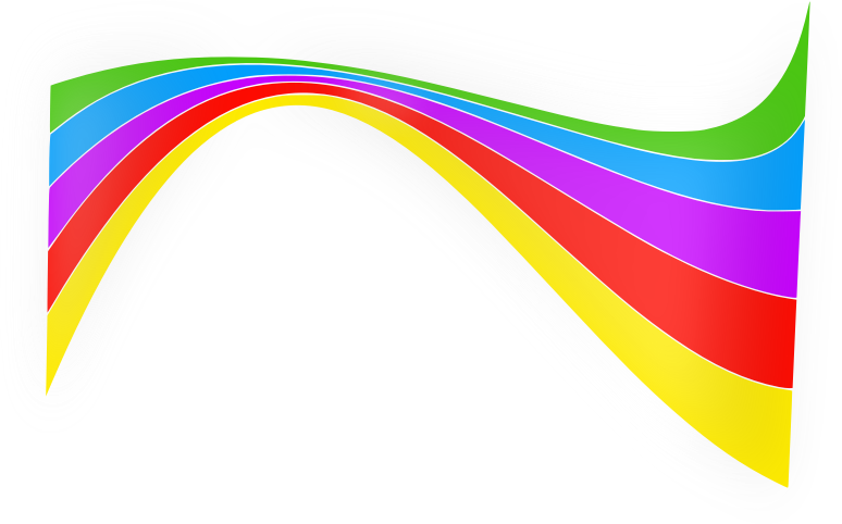 rainbow ribbon clip art - photo #27