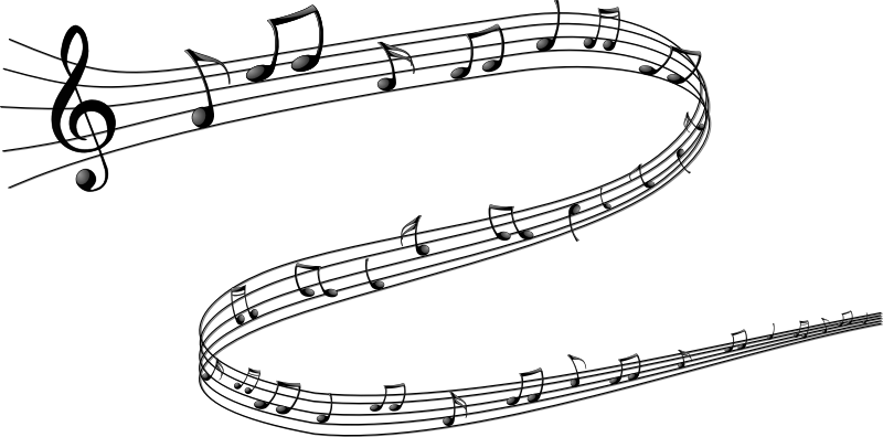 Music note by cyberscooty - Beautiful drawing of musical notes on a serpentine.