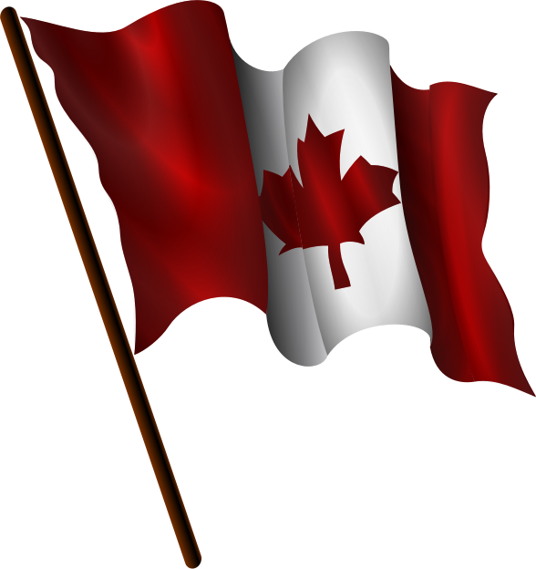 clipart canadian flag waving - photo #1