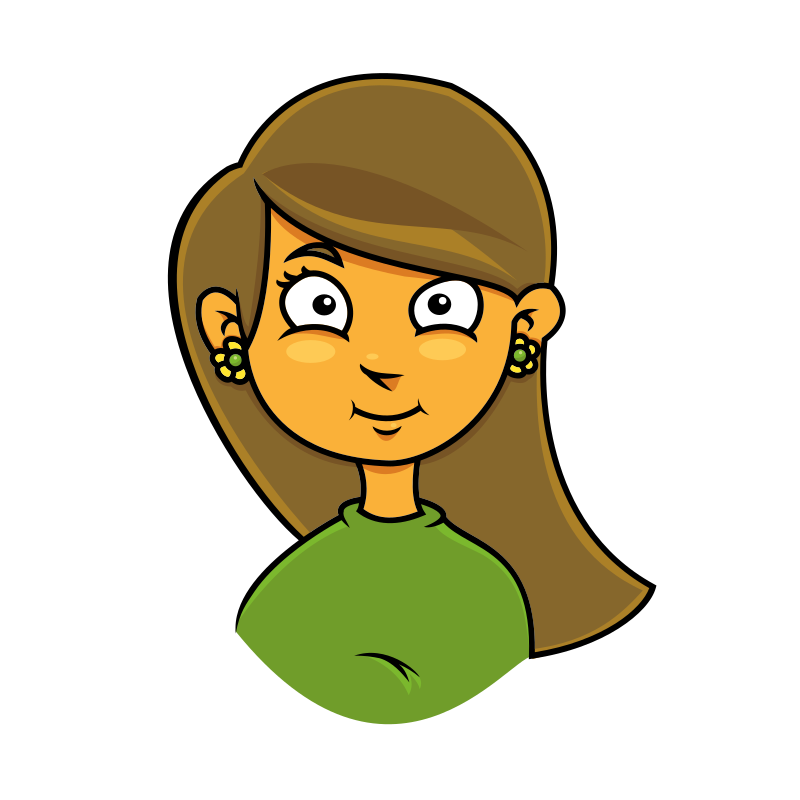 clipart girl smiling - photo #10
