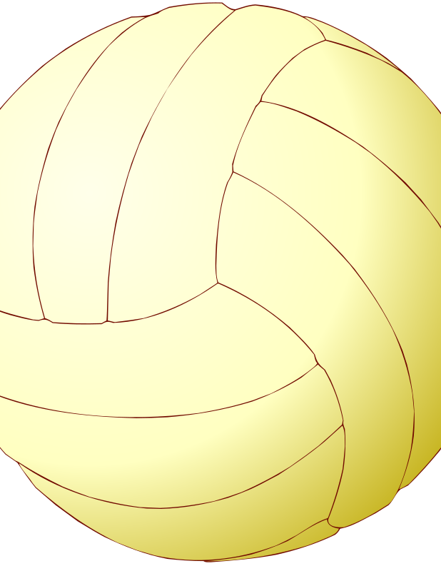 yellow volleyball clipart - photo #21
