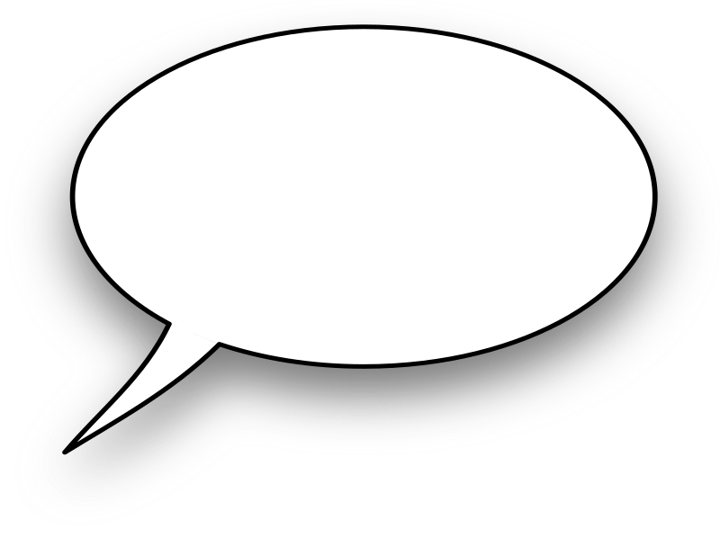 Clipart - cartoon,speech bubble