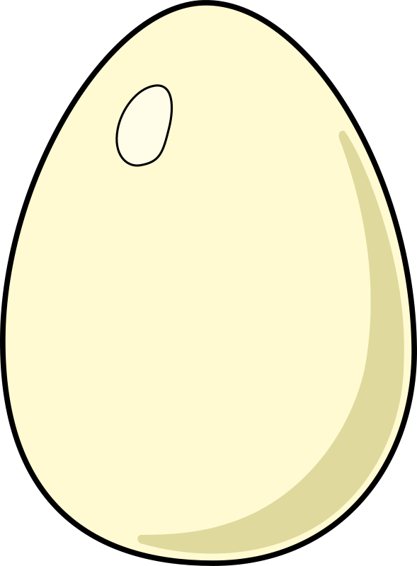 clipart black and white egg - photo #45