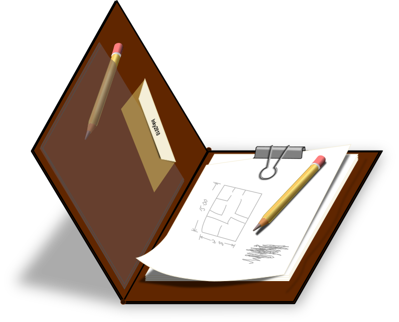 Clipart - Brown Clipboard