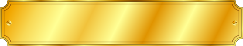 Gold Metal Sign (extended)