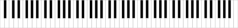 Standard 88-key Piano Keyboard