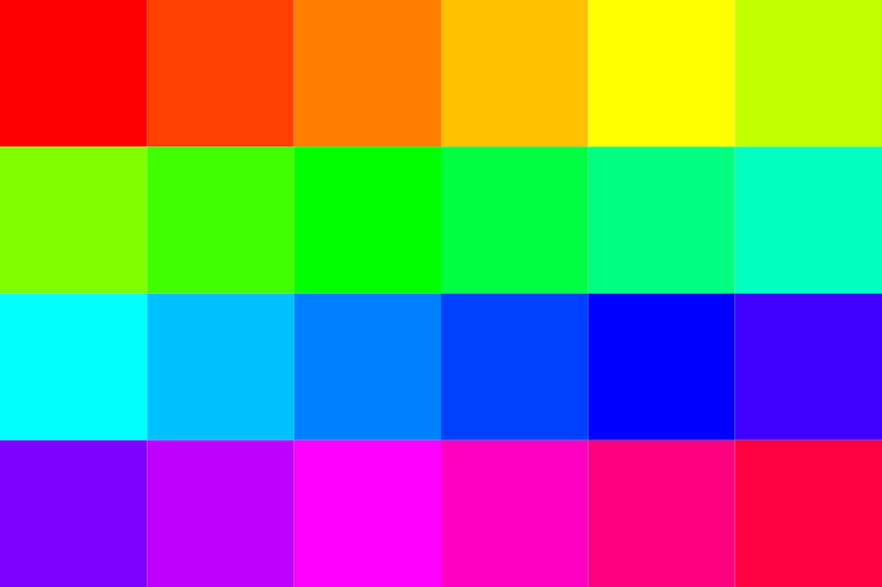 24 color palette