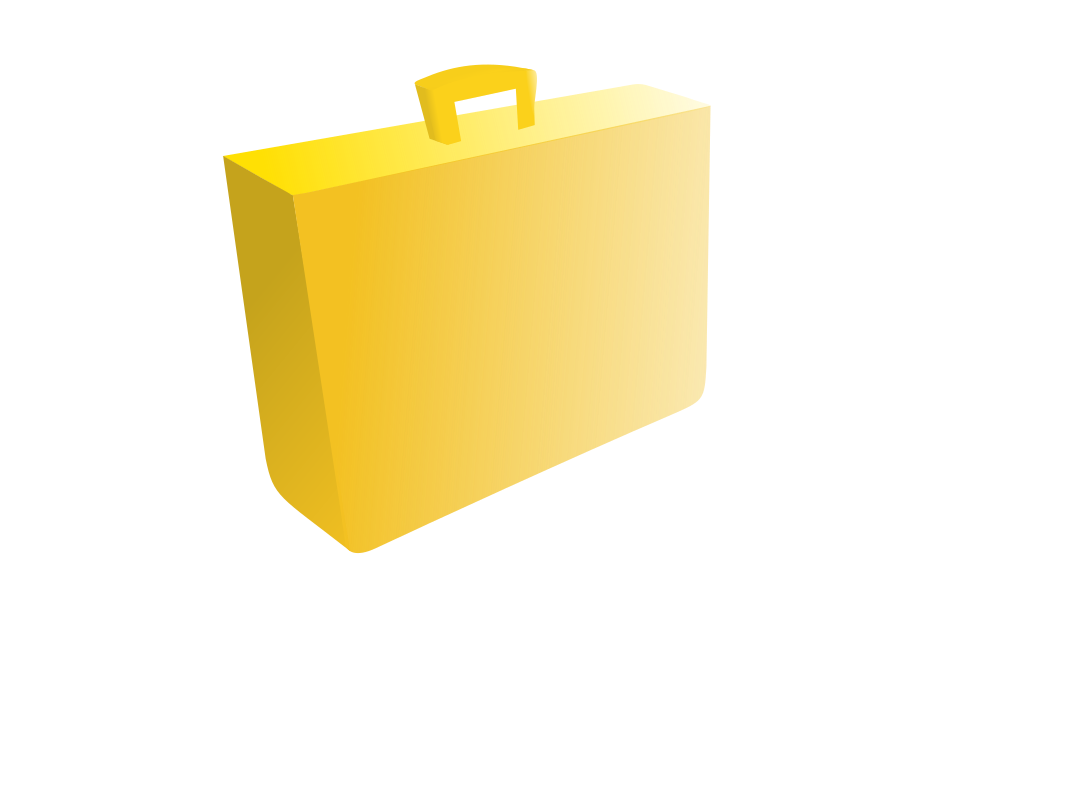 orange briefcase