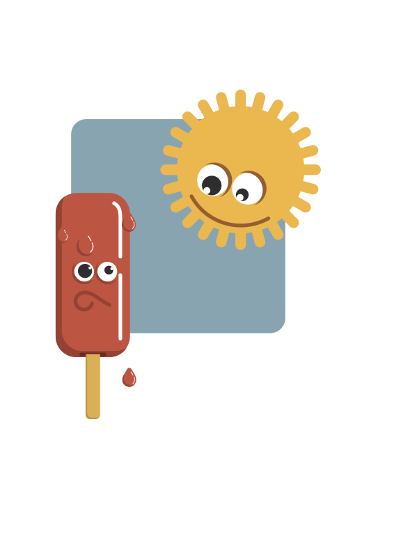 Popsicle and the sun