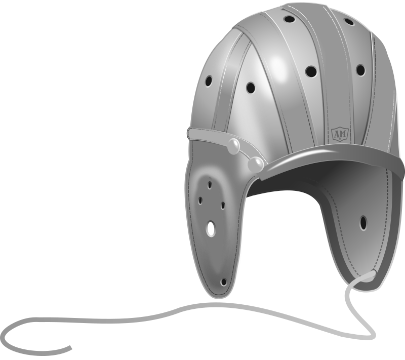 1940's Leather Football Helmet