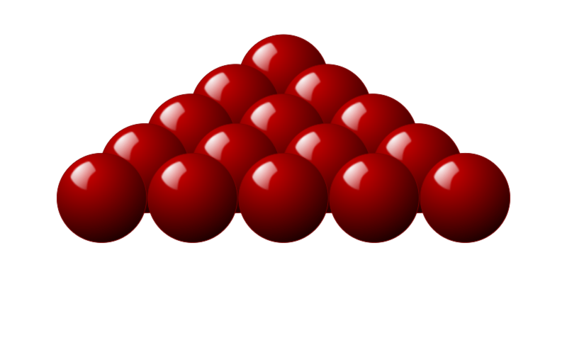 15 red Snooker balls