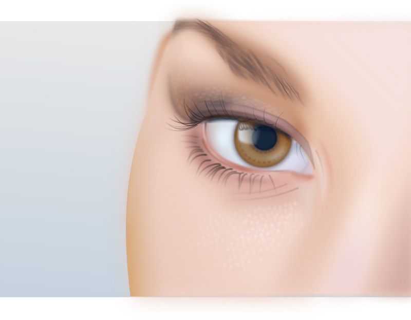 Woman's eye detailed