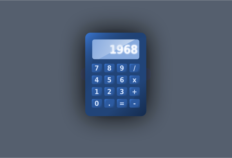 Blue UI calculator