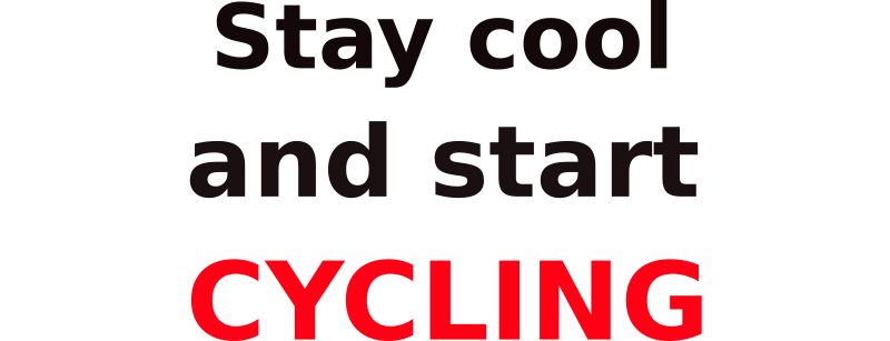 Stay cool & start cycling